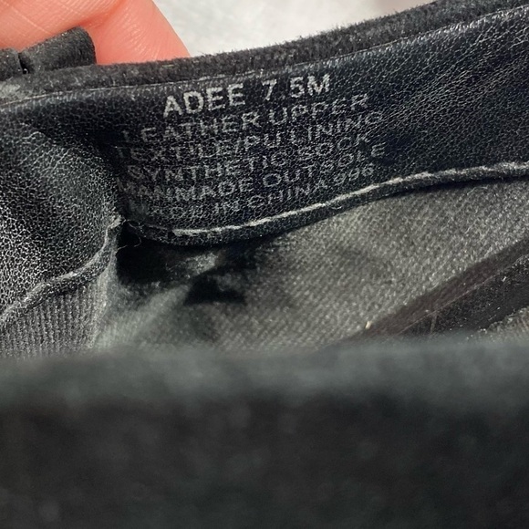 Steve Madden Adee black suede fringe mules size 7.5 - Picture 2 of 9